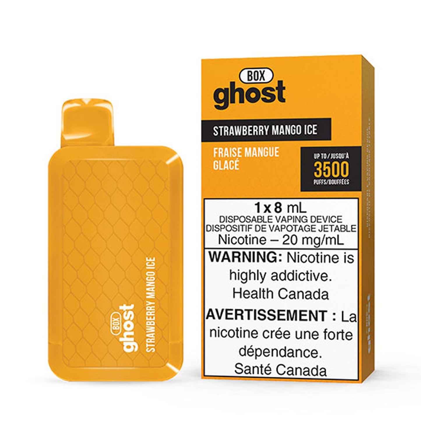 GHOST BOX 3500 - STRAWBERRY MANGO ICE
