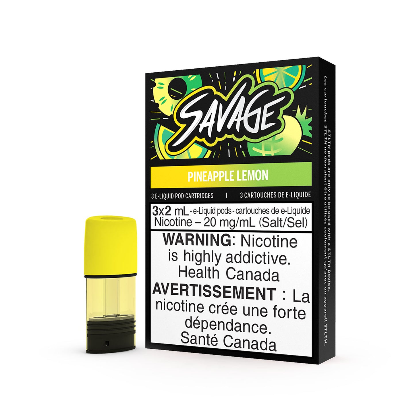 SAVAGE STLTH PODS - PINEAPPLE LEMON