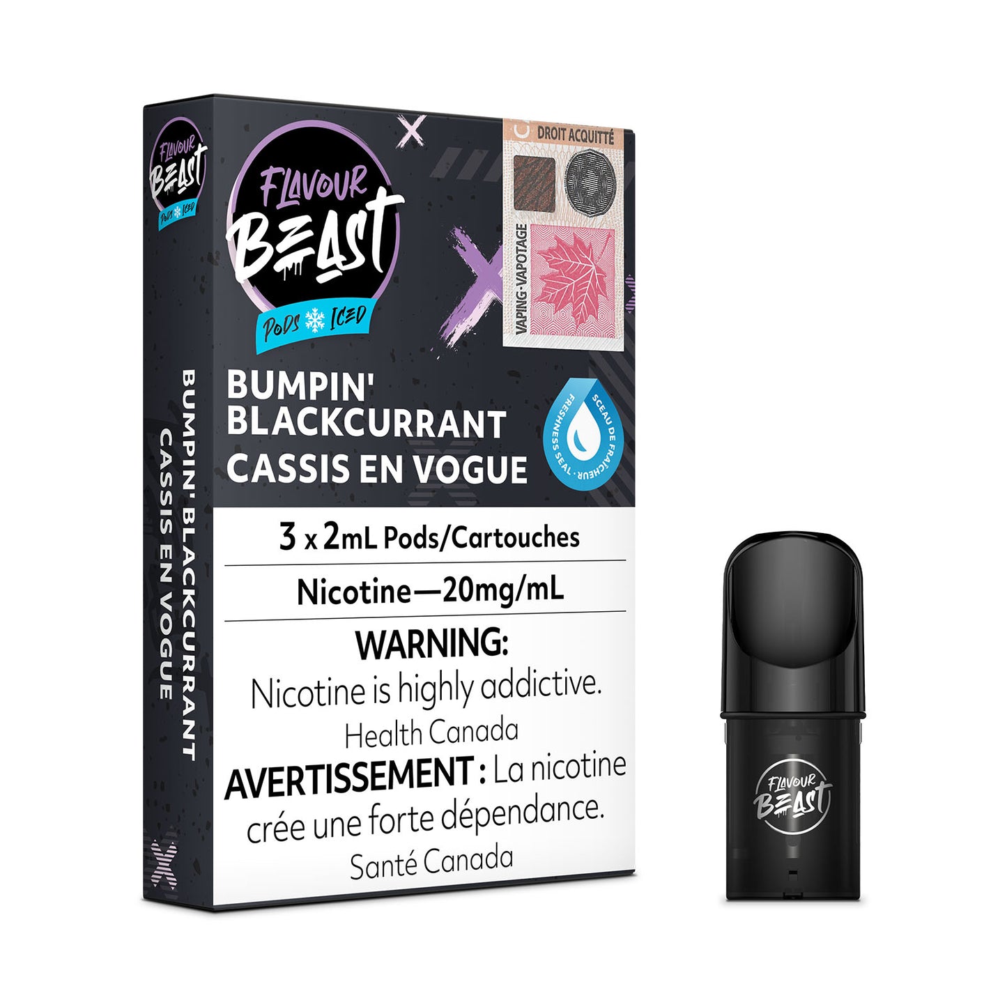 FLAVOUR BEAST PODS - BUMPIN BLACKCURRANT