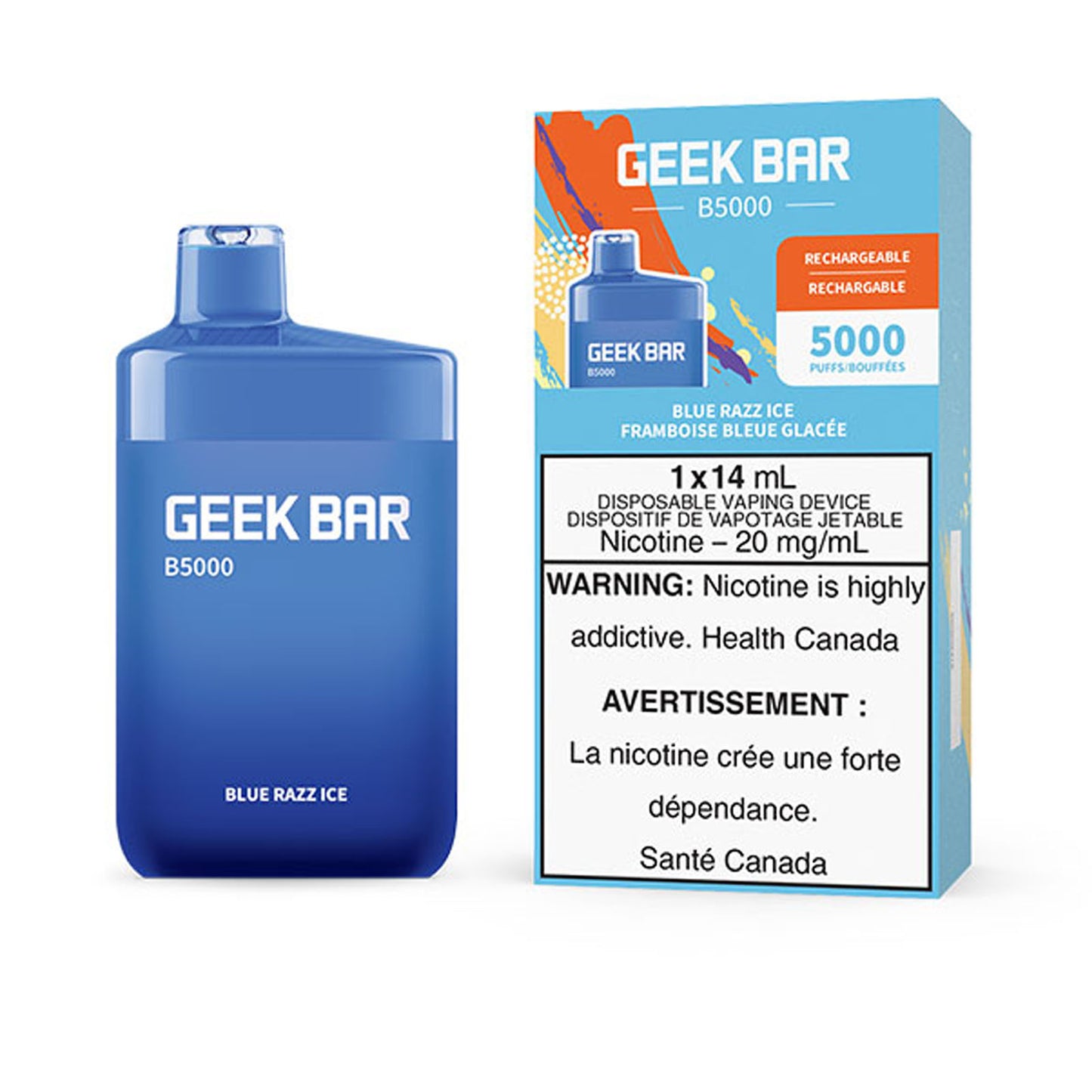GEEK BAR 5000 - BLUE RAZZ ICE