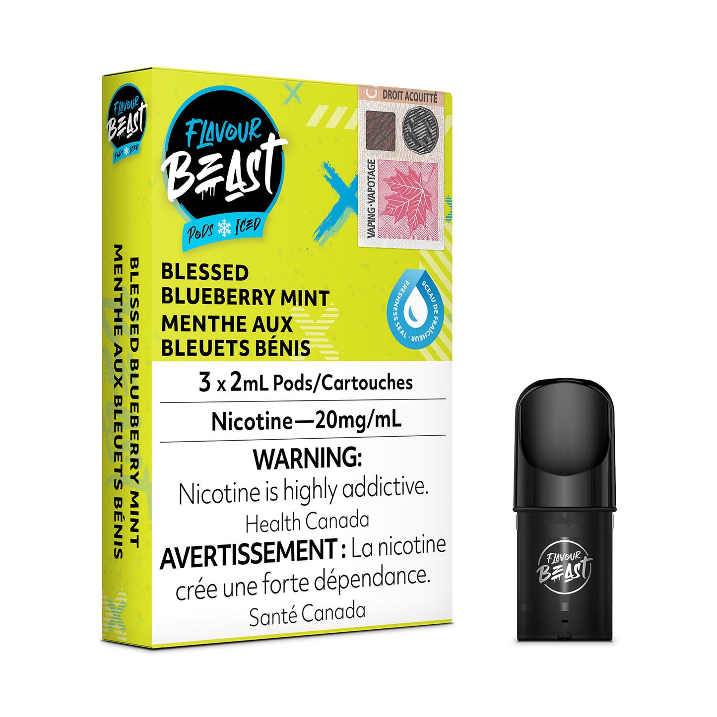 FLAVOUR BEAST PODS - BLESSED BLUEBERRY MINT