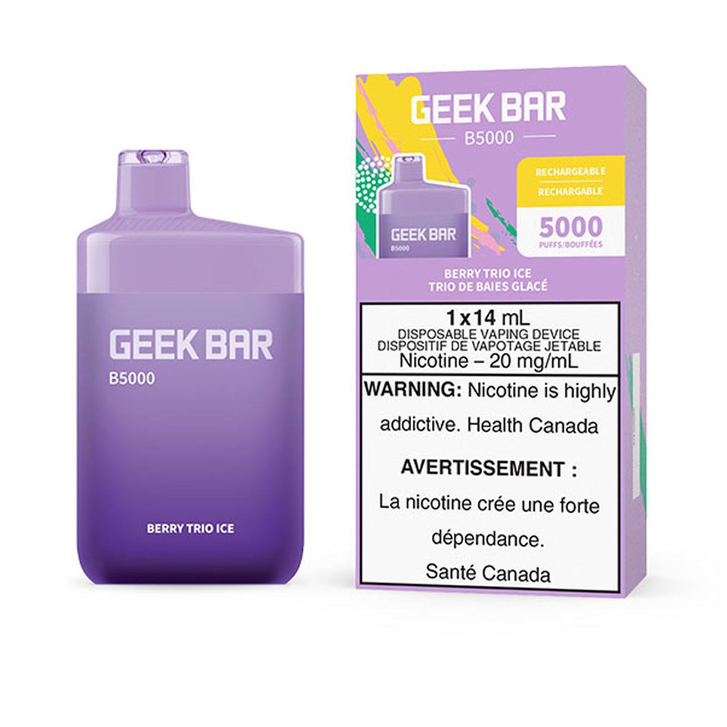 GEEK BAR 5000 - BERRY TRIO ICE