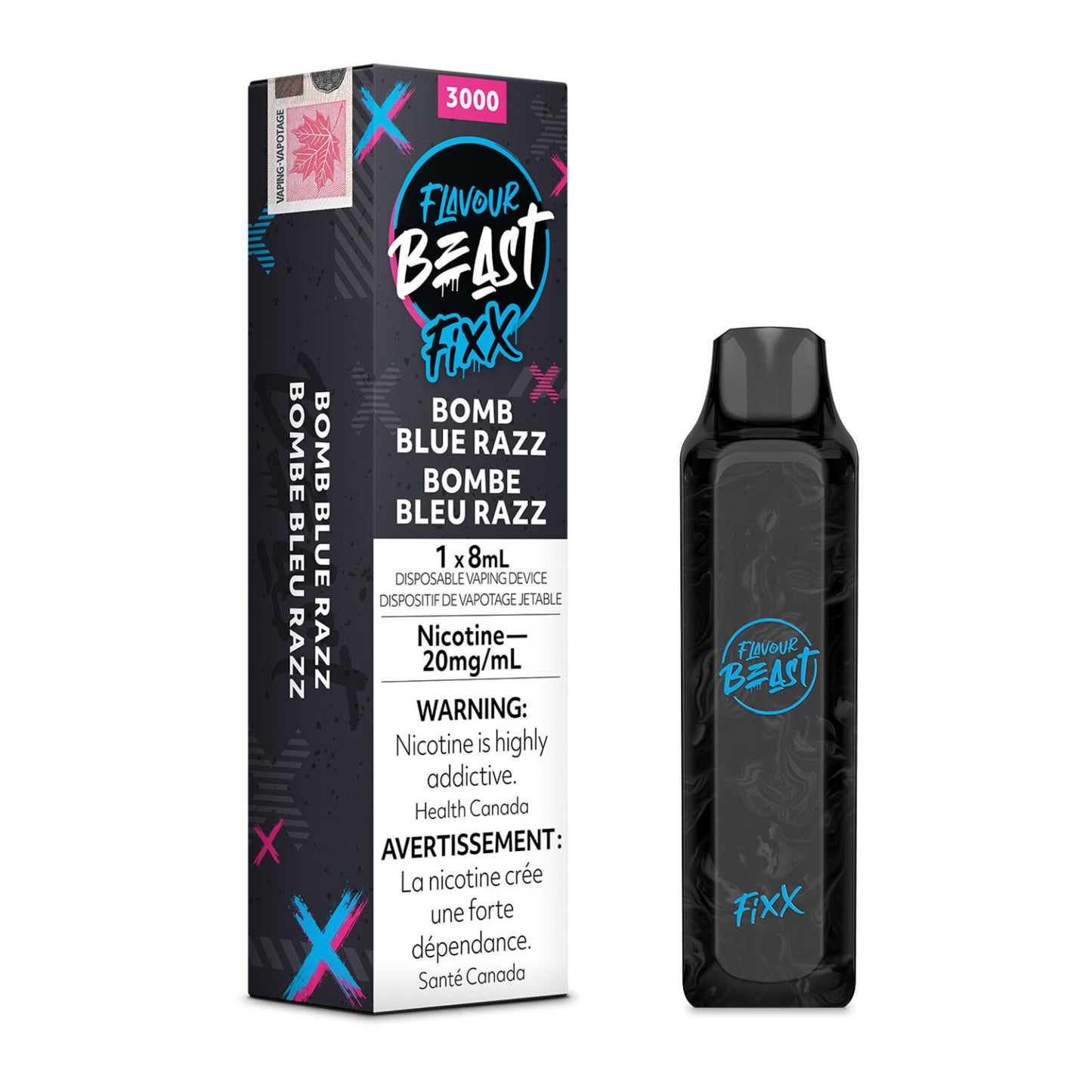 FLAVOUR BEAST FIXX 3000 - BOMB BLUE RAZZ