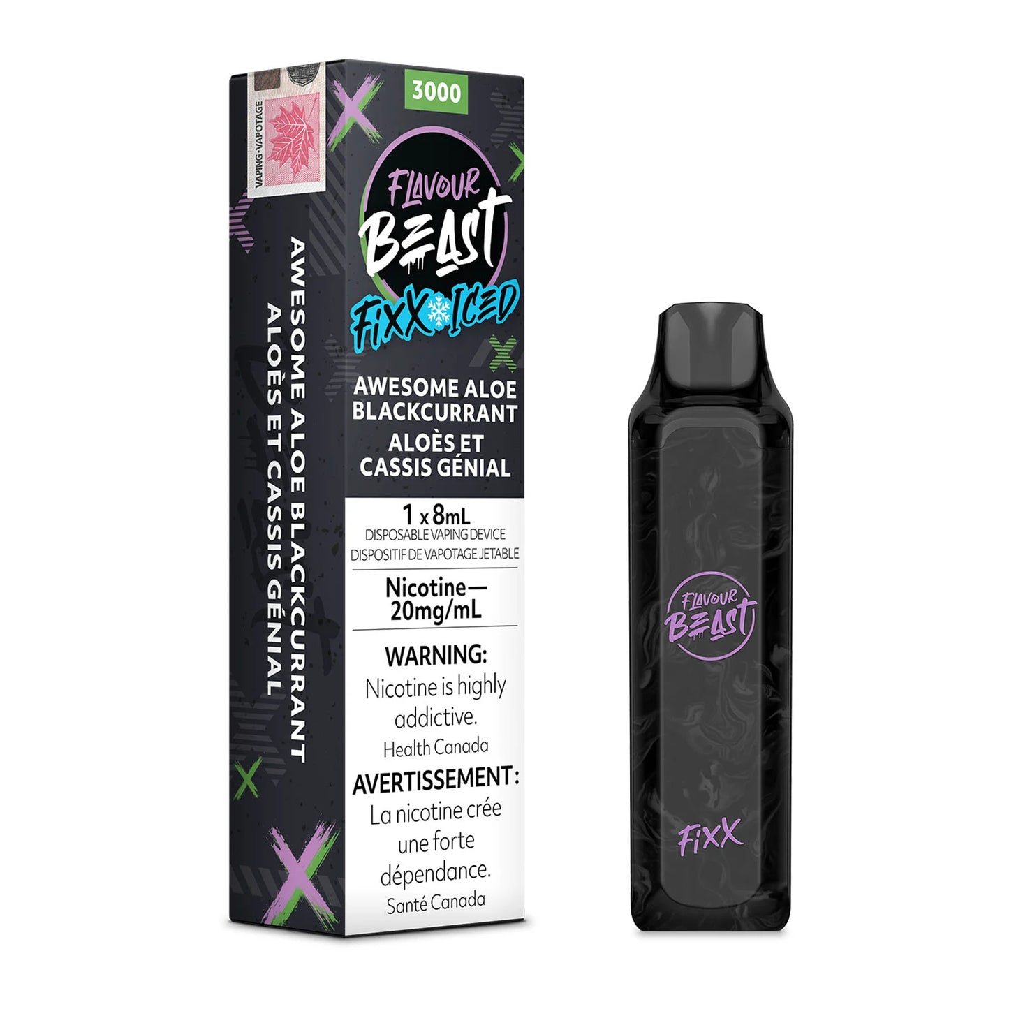 FLAVOUR BEAST FIXX 3000 - AWESOME ALOE BLACKCURRANT
