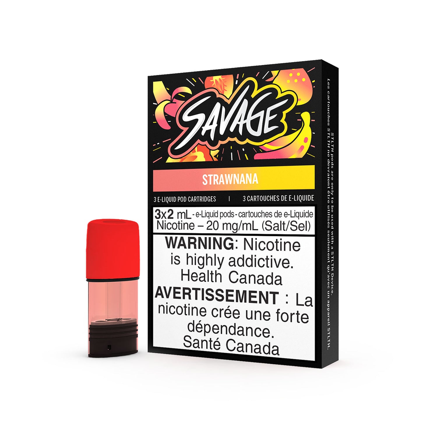 SAVAGE STLTH PODS - STRAWNANA