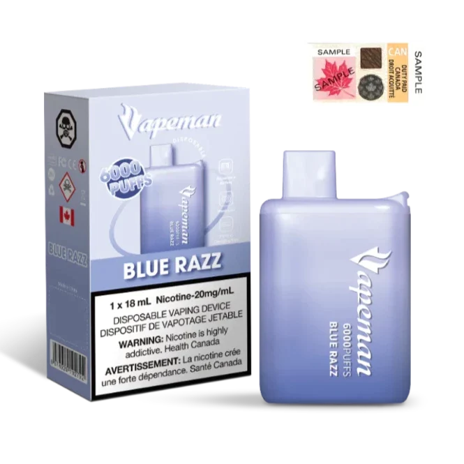 VAPEMAN 6000 - BLUE RAZZ