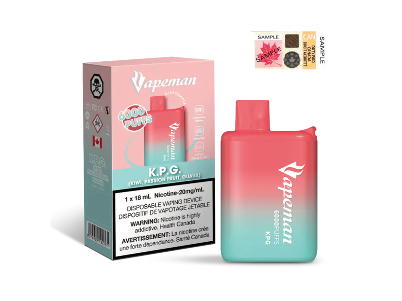 VAPEMAN 6000 - KPG (KIWI PASSION FRUIT GUAVA)