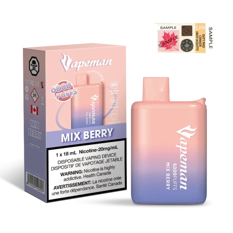 VAPEMAN 6000 - MIX BERRY