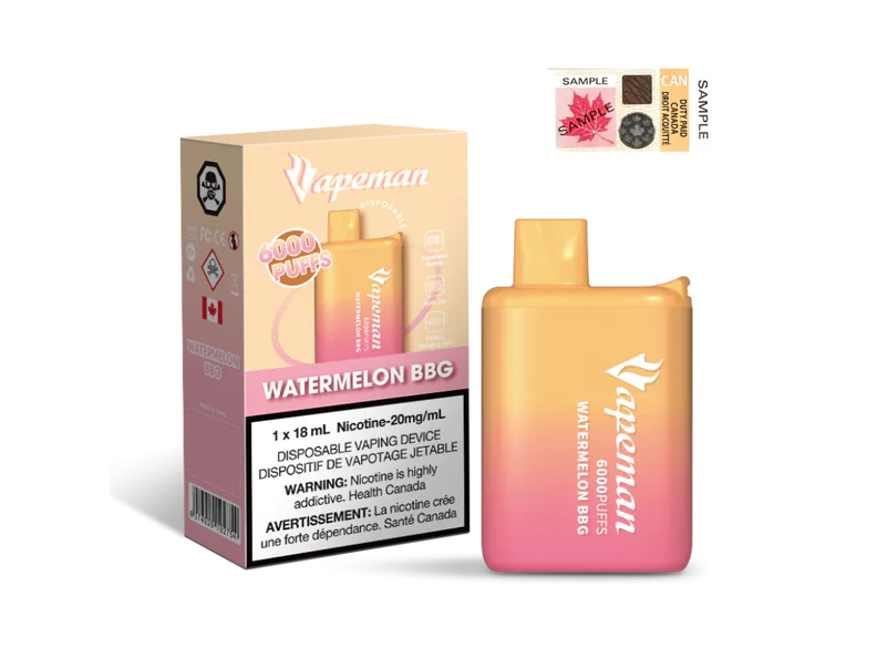 VAPEMAN 6000 - WATERMELON BBG