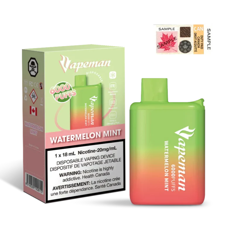VAPEMAN 6000 - WATERMELON MINT
