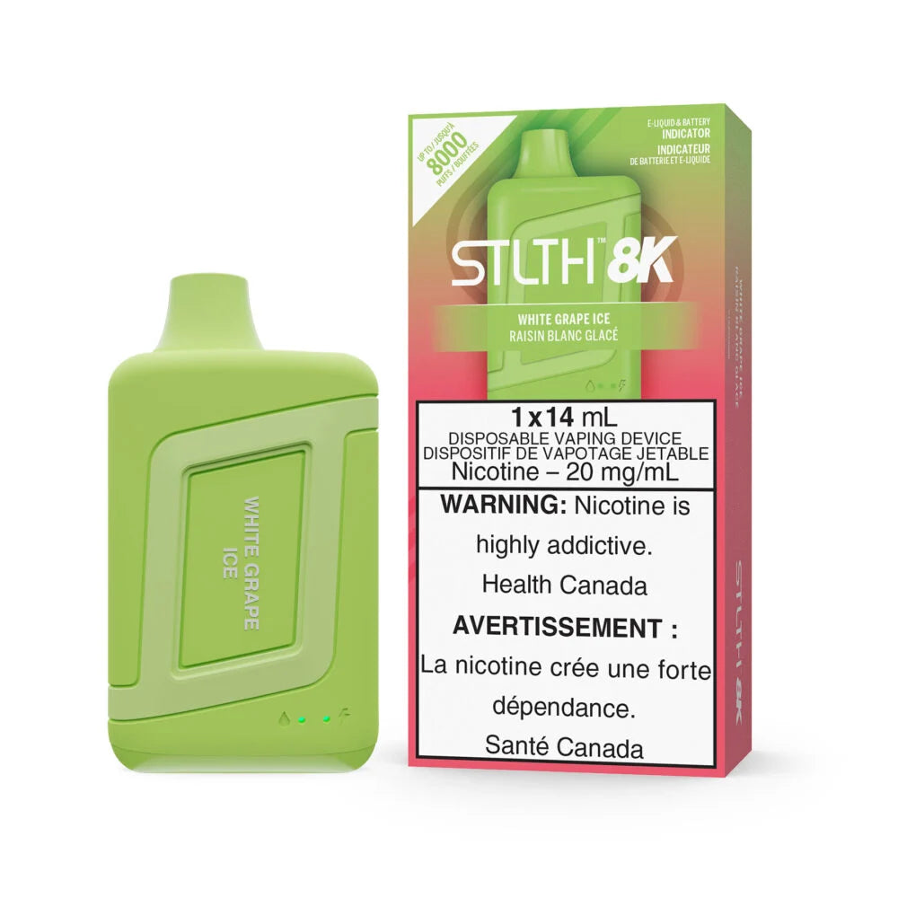 STLTH 8K - WHITE GRAPE ICE