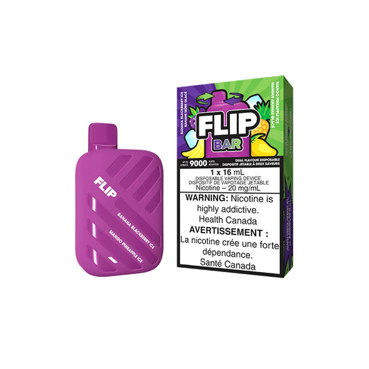FLIP BAR 9000 - BANANA BLACKBERRY ICE AND MANGO PINEAPPLE ICE