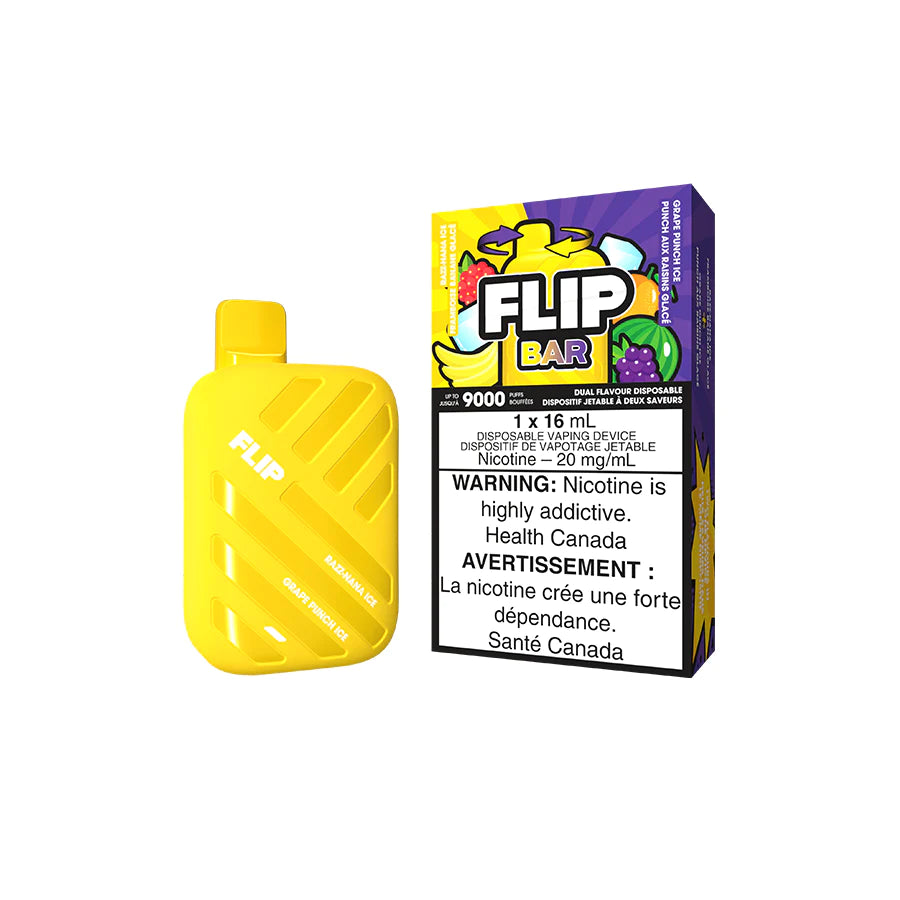 FLIP BAR 9000 - RAZZ NANA ICE AND GRAPE PUNCH ICE