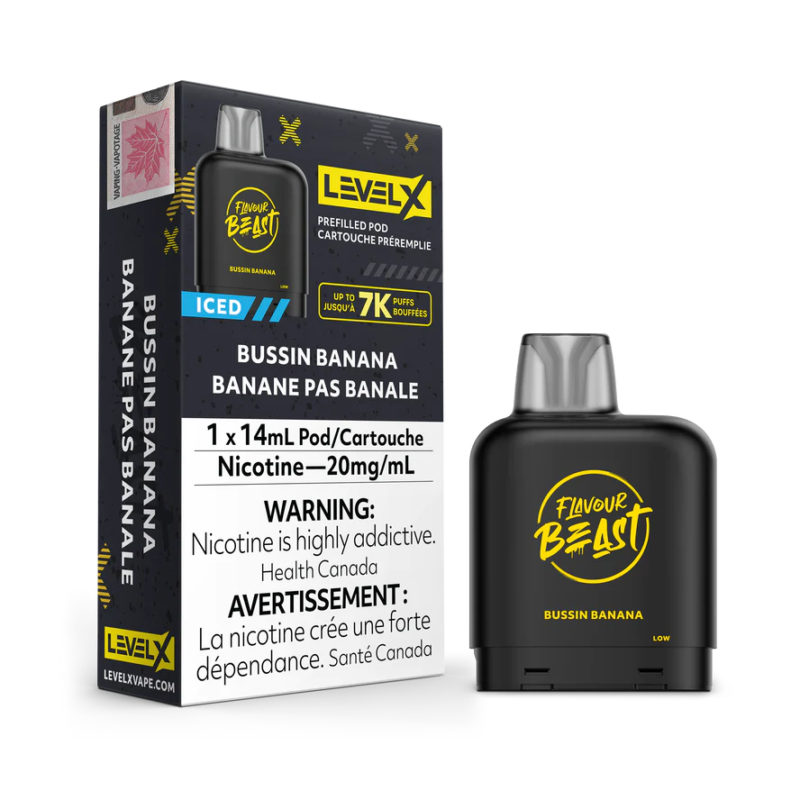 LEVEL X FLAVOUR BEAST PODS - BUSSIN BANANA