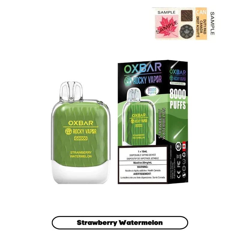 OX BAR 8000 - STRAWBERRY WATERMELON Vape City OX BAR 8000 - STRAWBERRY WATERMELON Vape City