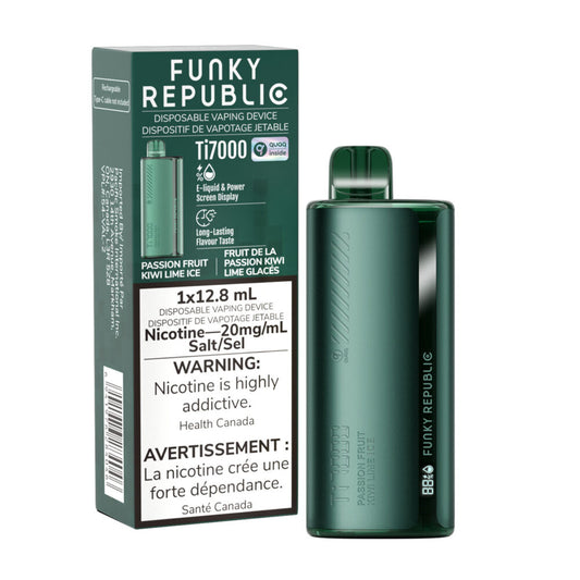 FUNKY REPUBLIC 7000 - PASSIONFRUIT KIWI LIME ICE