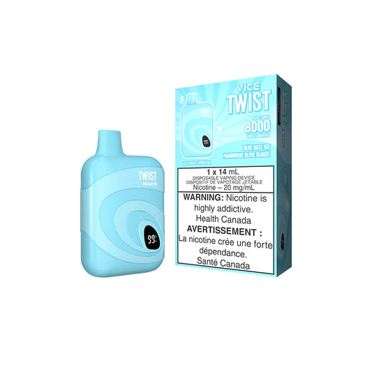VICE TWIST 8000 - BLUE RAZZ ICE