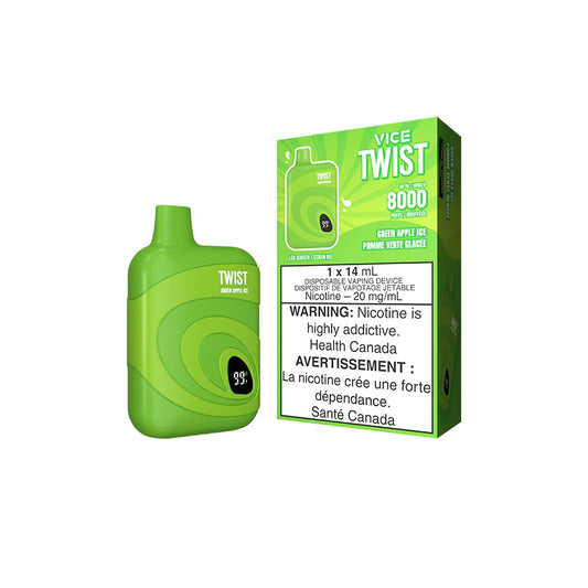 VICE TWIST 8000 - GREEN APPLE ICE