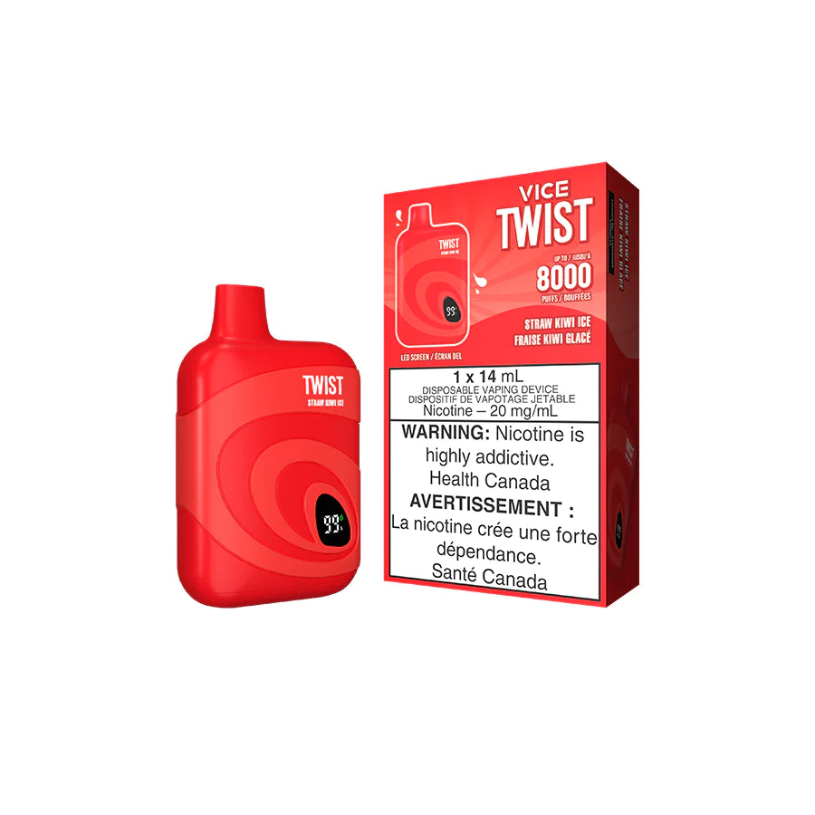 VICE TWIST 8000 - STRAW KIWI ICE