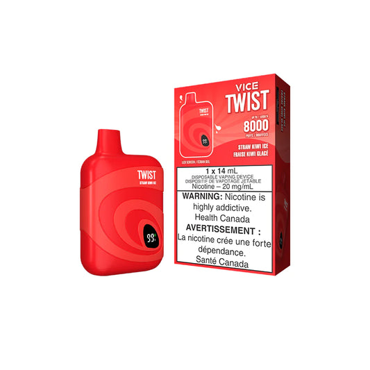 VICE TWIST 8000 - STRAW KIWI ICE
