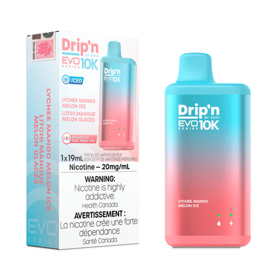 DRIP'N 10K - LYCHEE MANGO MELON ICE