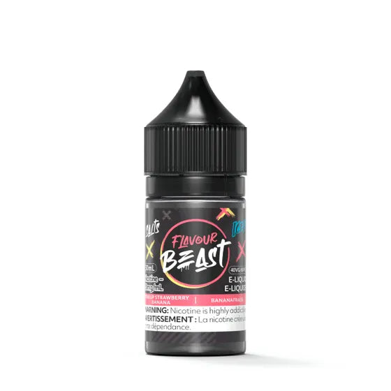 FLAVOUR BEAST SALT 30 ML - STR8 UP STRAWBERRY BANANA ICED