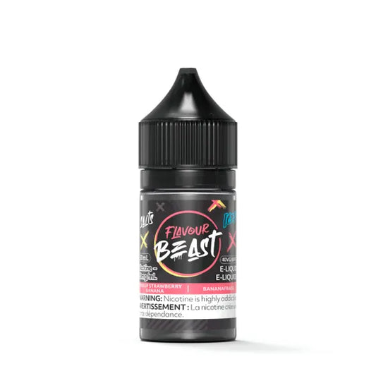 FLAVOUR BEAST SALT 30 ML - STR8 UP STRAWBERRY BANANA ICED