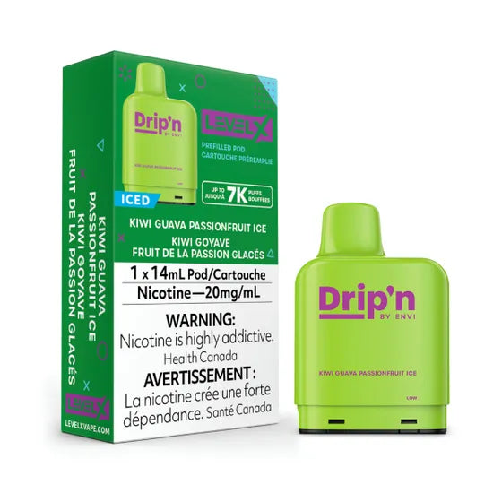 DRIP'N LEVEL X PODS - KIWI GUAVA PASSIONFRUIT ICE
