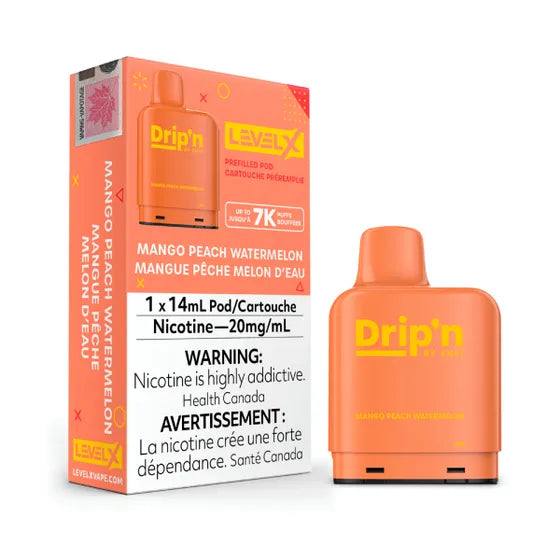 DRIP'N LEVEL X PODS - MANGO PEACH WATERMELON