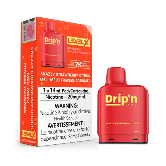DRIP'N LEVEL X PODS - SNAZZY STRAWBERRY CITRUS