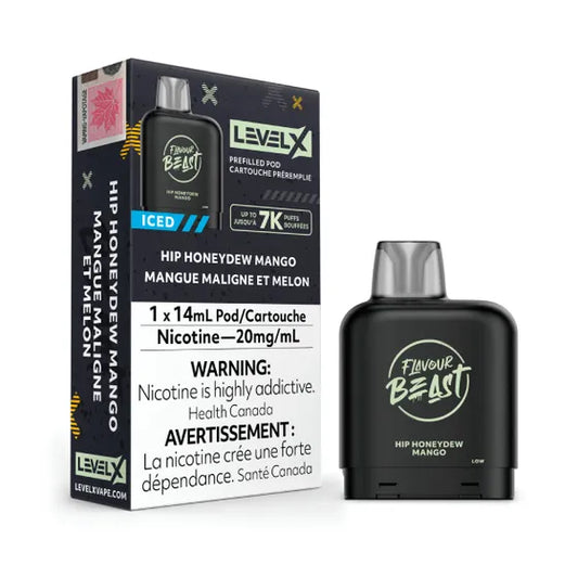 LEVEL X FLAVOUR BEAST PODS - HIP HONEYDEW MANGO ICED