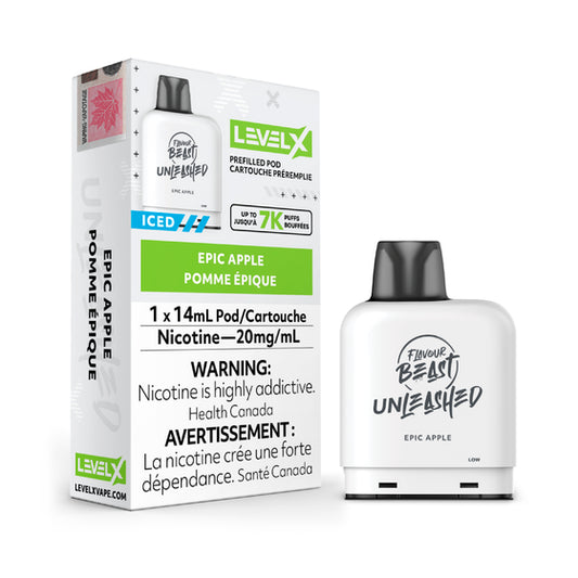 FLAVOUR BEAST UNLEASHED LEVEL X PODS - EPIC APPLE