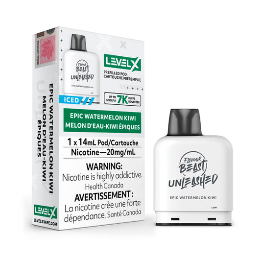 FLAVOUR BEAST UNLEASHED LEVEL X PODS - EPIC WATERMELON KIWI
