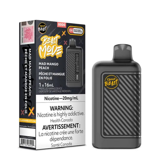FLAVOUR BEAST BEAST MODE 8000 - MAD MANGO PEACH