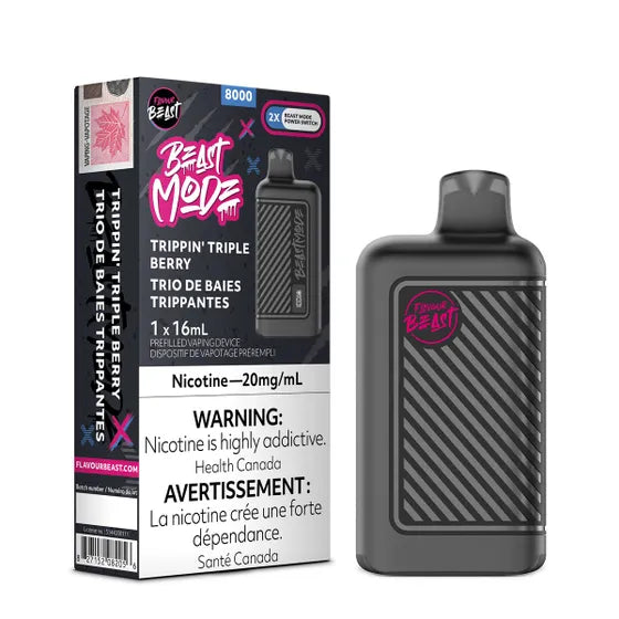 FLAVOUR BEAST BEAST MODE 8000 - TRIPPIN' TRIPLE BERRY