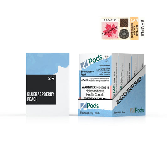 ZPODS - BLUEBERRY RASPBERRY PEACH
