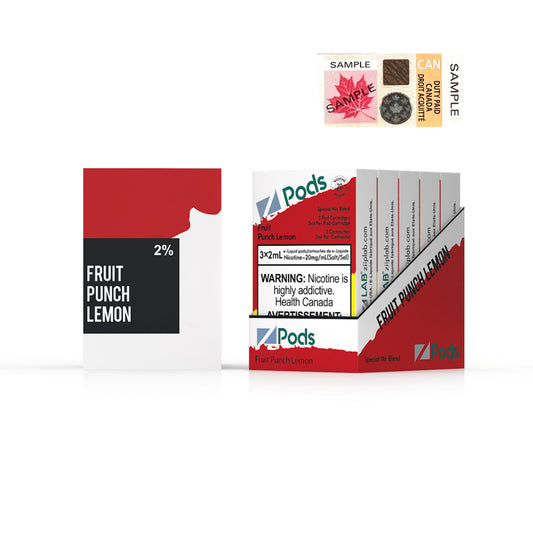 ZPODS - FRUIT PUNCH LEMON