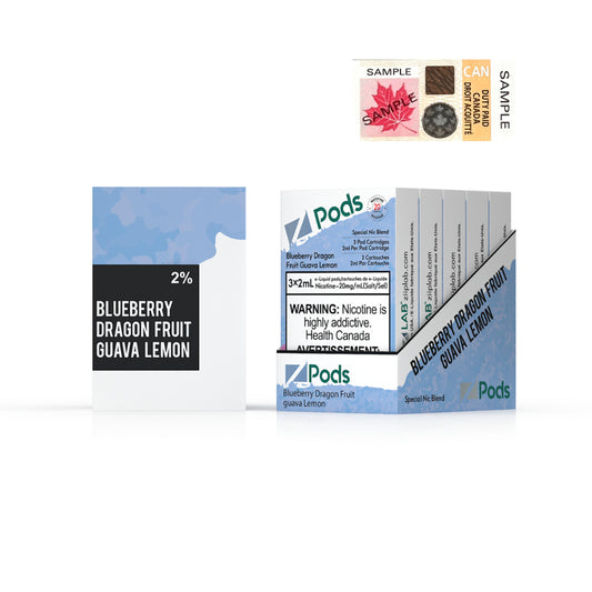 ZPODS - BLUEBERRY DRAGON FRUIT GUAVA LEMON