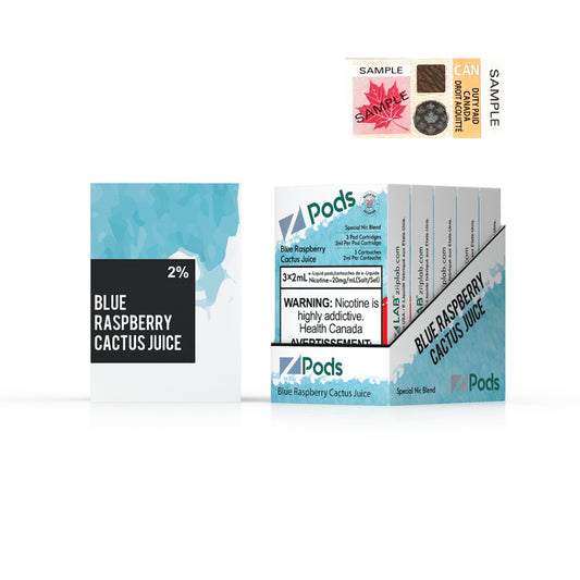 ZPODS - BLUEBERRY RASPBERRY CACTUS JUICE