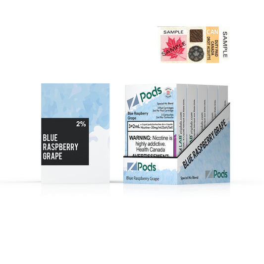 ZPODS - BLUEBERRY RASPBERRY GRAPE
