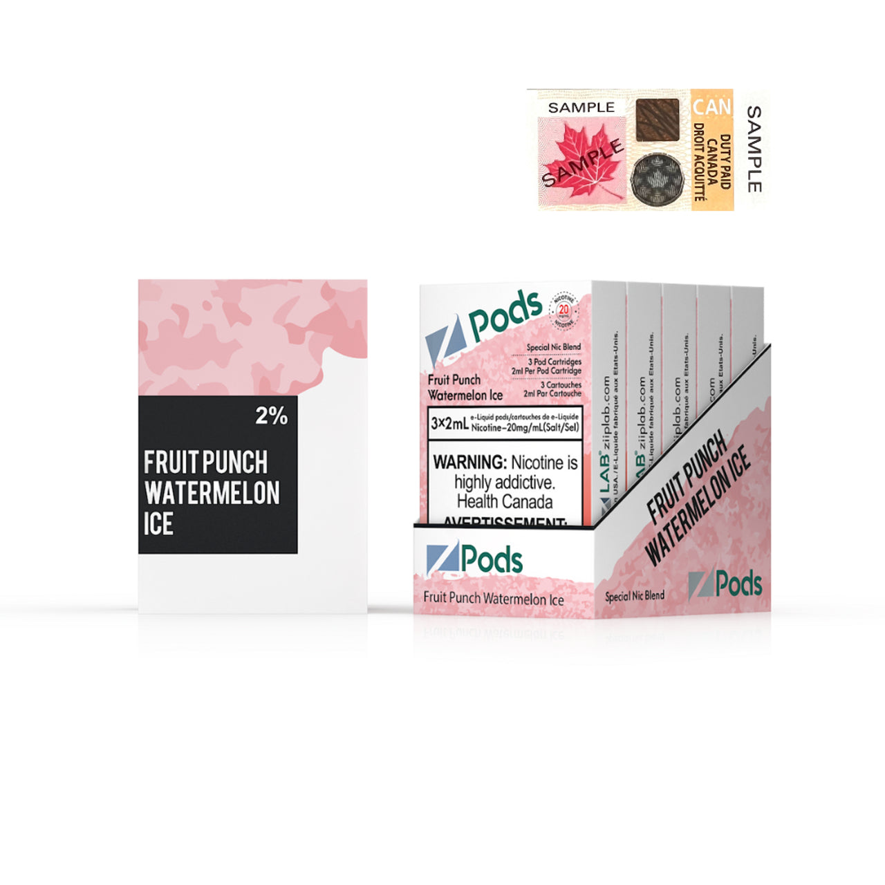 ZPODS - FRUIT PUNCH WATERMELON ICE