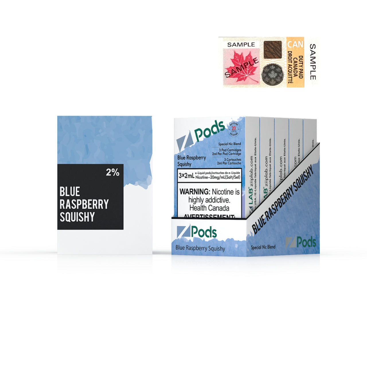 Blue Raspberry Squishee ZPODS - BLUEBERRY RASPBERRY SQUISHY – Vape City