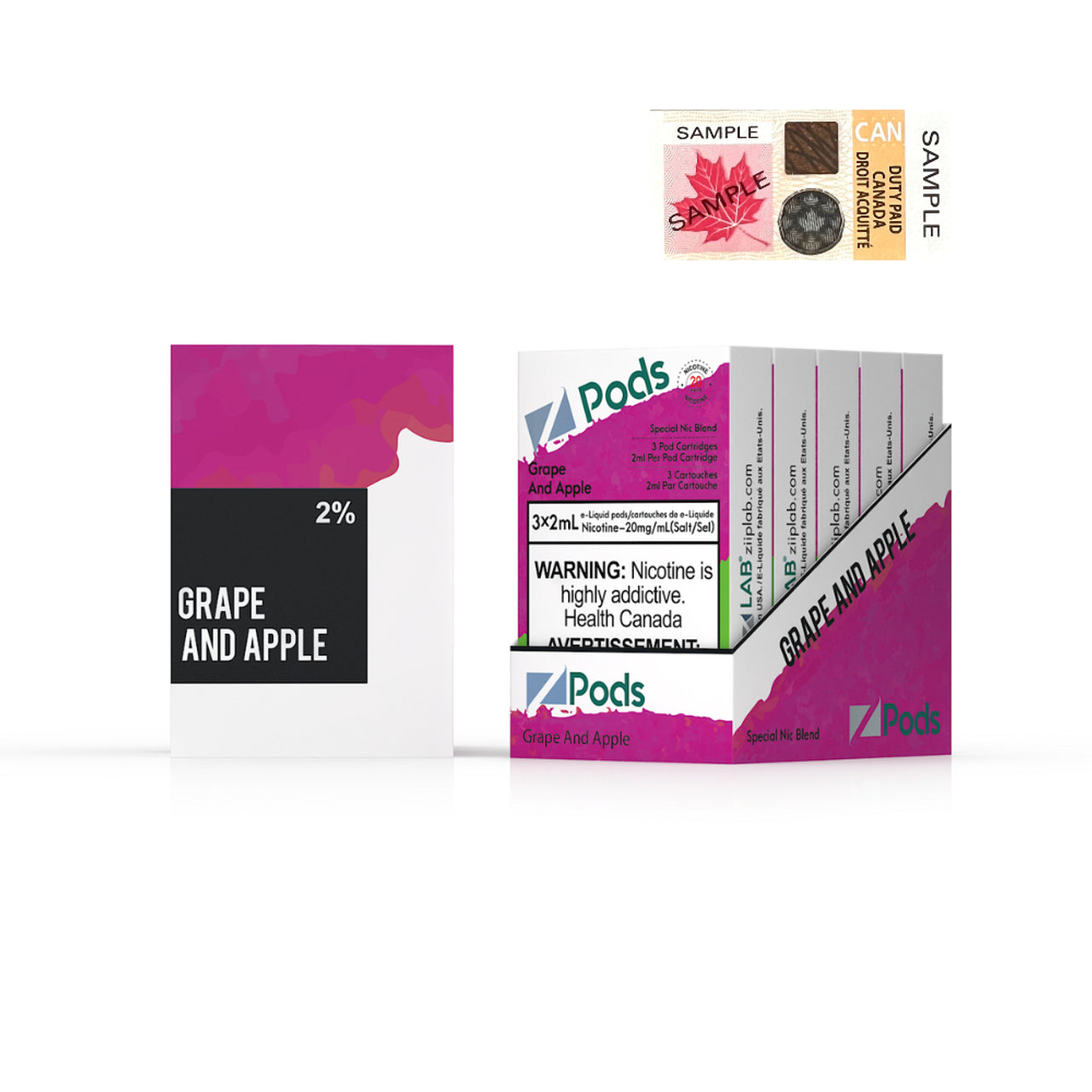ZPODS - GRAPE AND APPLE