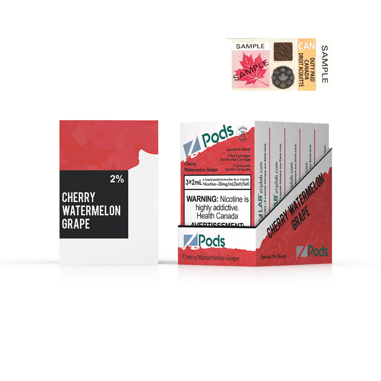 ZPODS - CHERRY WATERMELON GRAPE