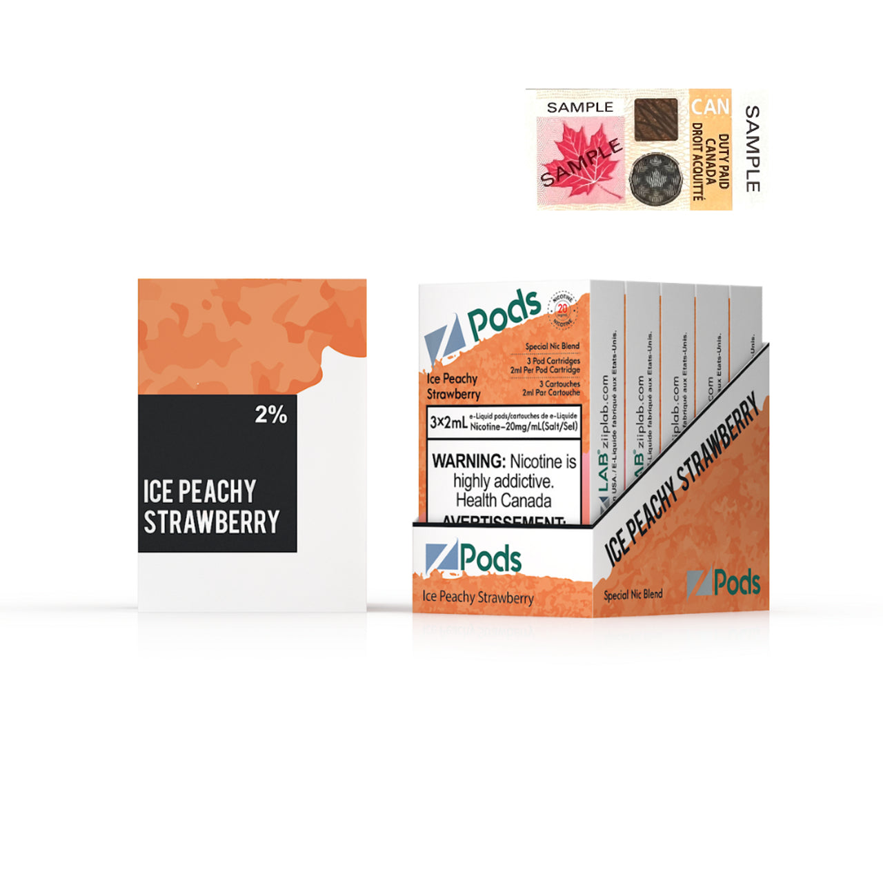 ZPODS - ICY PEACH STRAWBERRY