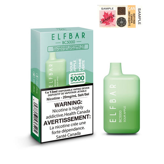 ELF BAR 5000 - SOUR APPLE