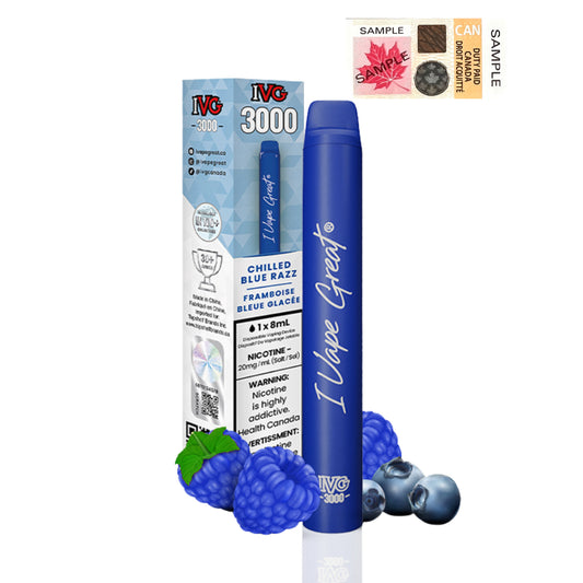IVG 3000 - CHILLED BLUE RAZZ