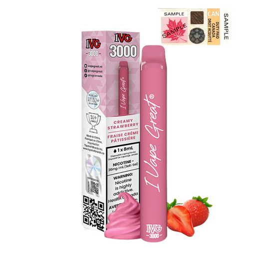 IVG 3000 - CREAMY STRAWBERRY