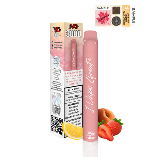 IVG 3000 - STRAWBERRY PEACH LEMON