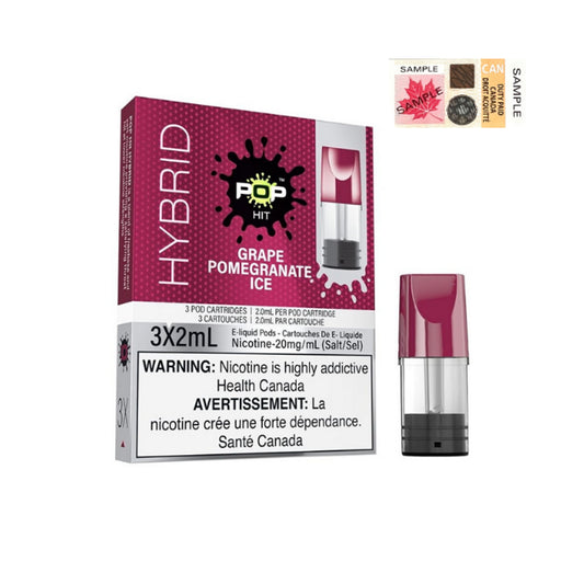 POP HITS HYBRID PODS - GRAPE POMEGRANATE ICE